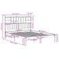 Preview: Massivholzbett mit Regal ohne Matratze 160x200 cm Kiefernholz