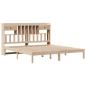 Preview: Massivholzbett mit Regal ohne Matratze 180x200 cm Kiefernholz