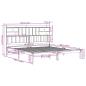 Preview: Massivholzbett mit Regal ohne Matratze 180x200 cm Kiefernholz