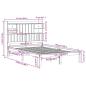 Preview: Massivholzbett mit Regal ohne Matratze Wachsbraun 135x190 cm
