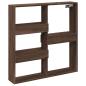 Preview: Wandschrank Braun Eichen-Optik 80x15x80 cm Holzwerkstoff