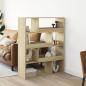 Preview: ARDEBO.de - Bücherregal Sonoma-Eiche 100x33x125,5 cm Holzwerkstoff