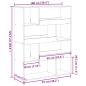 Preview: Bücherregal Weiß 100x33x125,5 cm Holzwerkstoff