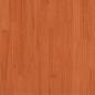 Preview: Massivholzbett mit Regal ohne Matratze Wachsbraun 75x190 cm
