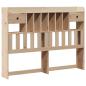 Preview: Massivholzbett mit Regal ohne Matratze 150x200 cm Kiefernholz