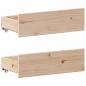 Preview: Massivholzbett mit Regal ohne Matratze 140x200 cm Kiefernholz
