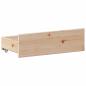 Preview: Massivholzbett mit Regal ohne Matratze 140x200 cm Kiefernholz