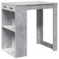 Preview: Bartisch Betongrau 102x70x103,5 cm Holzwerkstoff