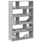Preview: Raumteiler Grau Sonoma 100x33x156,5 cm Holzwerkstoff