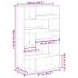 Preview: Raumteiler Grau Sonoma 100x33x156,5 cm Holzwerkstoff