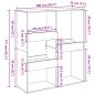 Preview: Raumteiler Braun Eichen-Optik 100x33x115 cm Holzwerkstoff