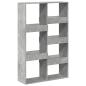 Preview: Raumteiler Betongrau 100x33x155,5 cm Holzwerkstoff