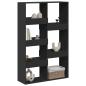 Preview: Raumteiler Schwarz 100x33x155,5 cm Holzwerkstoff