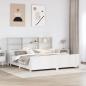Preview: ARDEBO.de - Massivholzbett mit Regal ohne Matratze Weiß 180x200 cm
