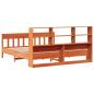 Preview: Massivholzbett ohne Matratze Wachsbraun 180x200 Kiefernholz