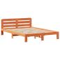 Preview: Massivholzbett ohne Matratze Wachsbraun 140x200 cm Kiefernholz