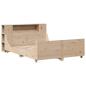 Preview: Massivholzbett ohne Matratze 120x190 cm Kiefernholz