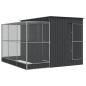 Preview: Voliere mit Erweiterung Silbern 290x303x216 cm Stahl