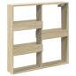 Preview: Wandschrank Sonoma-Eiche 80x15x80 cm Holzwerkstoff