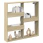 Preview: Wandschrank Sonoma-Eiche 80x15x80 cm Holzwerkstoff