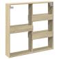 Preview: Wandschrank Sonoma-Eiche 80x15x80 cm Holzwerkstoff