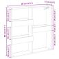 Preview: Wandschrank Sonoma-Eiche 80x15x80 cm Holzwerkstoff