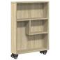 Preview: Aufbewahrungswagen Schmal Sonoma-Eiche 48x13x68cm Holzwerkstoff