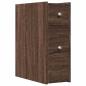 Preview: Badschrank Schmal mit Rollen Eichen-Optik Holzwerkstoff