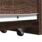 Preview: Badschrank Schmal mit Rollen Eichen-Optik Holzwerkstoff
