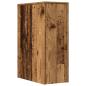 Preview: Badschrank Schmal mit Rollen Altholz-Optik Holzwerkstoff