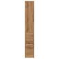 Preview: Badschrank Schmal mit Rollen Artisan-Eiche Holzwerkstoff