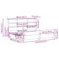 Preview: Massivholzbett ohne Matratze 180x200 Kiefernholz