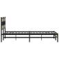 Preview: Metallbett ohne Matratze Sonoma-Eiche 200x200 cm