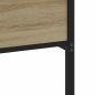 Preview: Metallbett ohne Matratze Sonoma-Eiche 183x213 cm