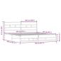 Preview: Metallbett ohne Matratze Sonoma-Eiche 200x200 cm