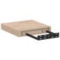 Preview: Schweberegal 4 Stk. 23x23,5x4 cm Holzwerkstoff