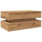 Preview: Couchtisch mit LED-Leuchten Artisan-Eiche 90x50x40 cm