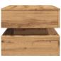Preview: Couchtisch mit LED-Leuchten Artisan-Eiche 90x50x40 cm