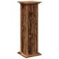 Preview: Postament mit Stauraum Altholz-Optik 31x30x90 cm Holzwerkstoff