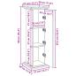 Preview: Postament mit Stauraum Altholz-Optik 31x30x90 cm Holzwerkstoff