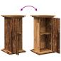 Preview: Postament mit Stauraum Altholz-Optik 31x30x60 cm Holzwerkstoff
