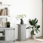 Preview: ARDEBO.de - Postament mit Stauraum Grau Sonoma 31x30x60 cm Holzwerkstoff