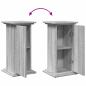 Preview: Postament mit Stauraum Grau Sonoma 31x30x60 cm Holzwerkstoff