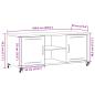 Preview: TV-Schrank Anthrazit 100,5x39x43,5 cm Stahl
