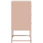 Preview: Nachttische 2 Stk. Rosa 36x39x78 cm Stahl