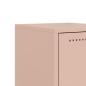 Preview: Nachttische 2 Stk. Rosa 36x39x78 cm Stahl
