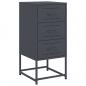 Preview: Nachttische 2 Stk. Anthrazit 36x39x78 cm Stahl