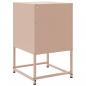Preview: Nachttische 2 Stk. Rosa 36x39x60,5 cm Stahl