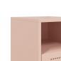 Preview: Nachttische 2 Stk. Rosa 36x39x60,5 cm Stahl