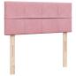 Preview: Boxspringbett mit Matratze Rosa 120x190 cm Samt